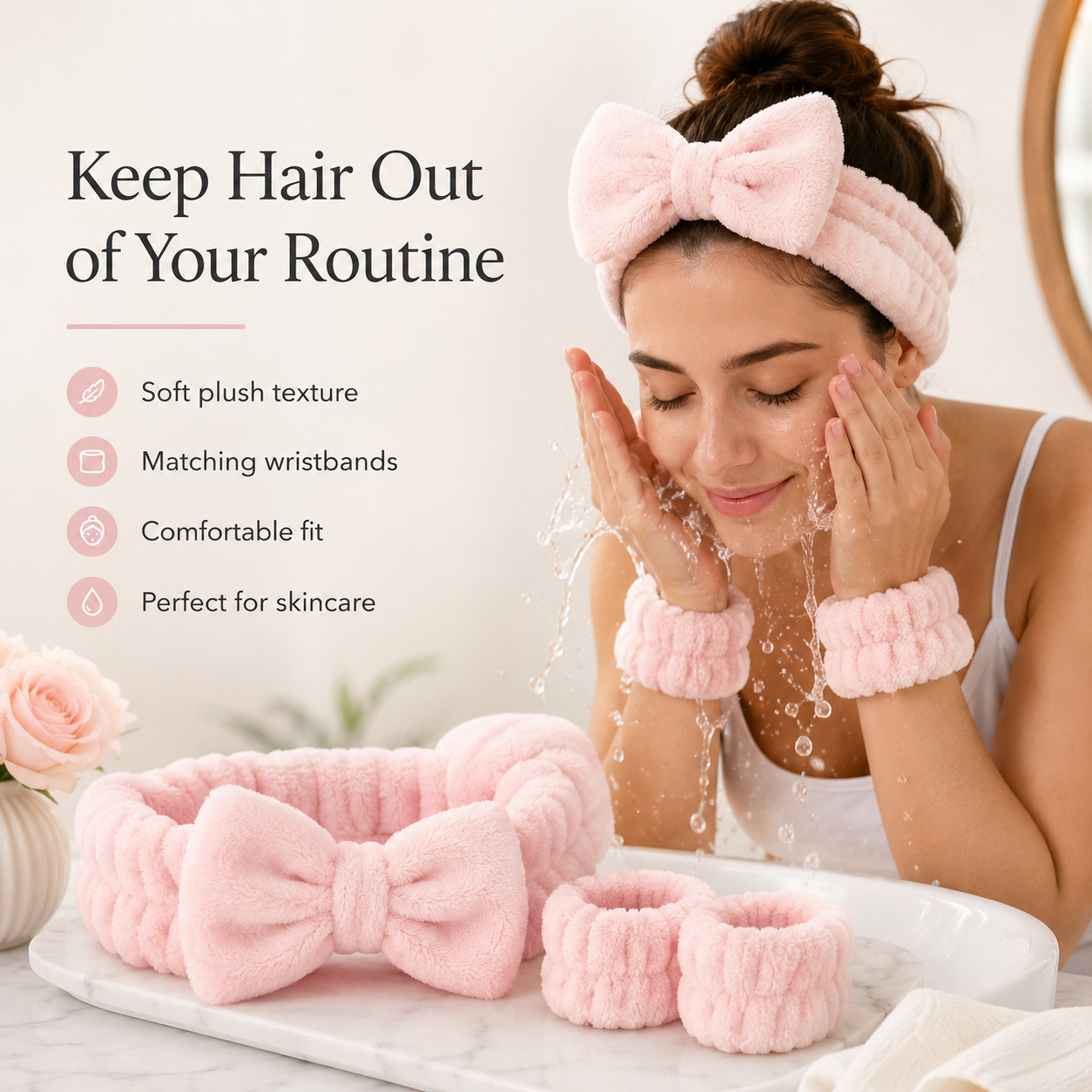FreshFace Headband & Wristband Set